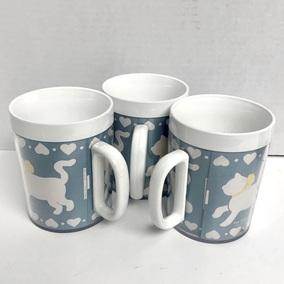 M🌺VINTAGE “FAT CATS” THERMO SERV 1986 QUEST DESIGN GROUP PLASTIC MUG CUPS (3) - Picture 2 of 12